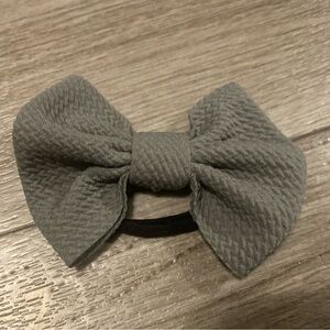 Gray Scrappy Bow Headband
